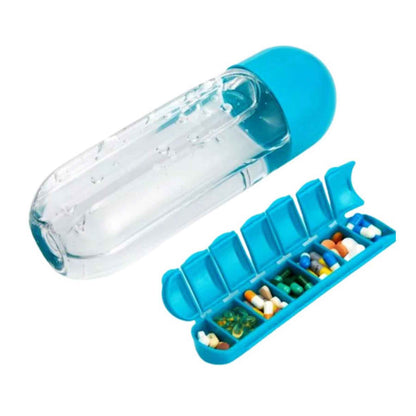 Botella De Agua 600ml + Pastillero