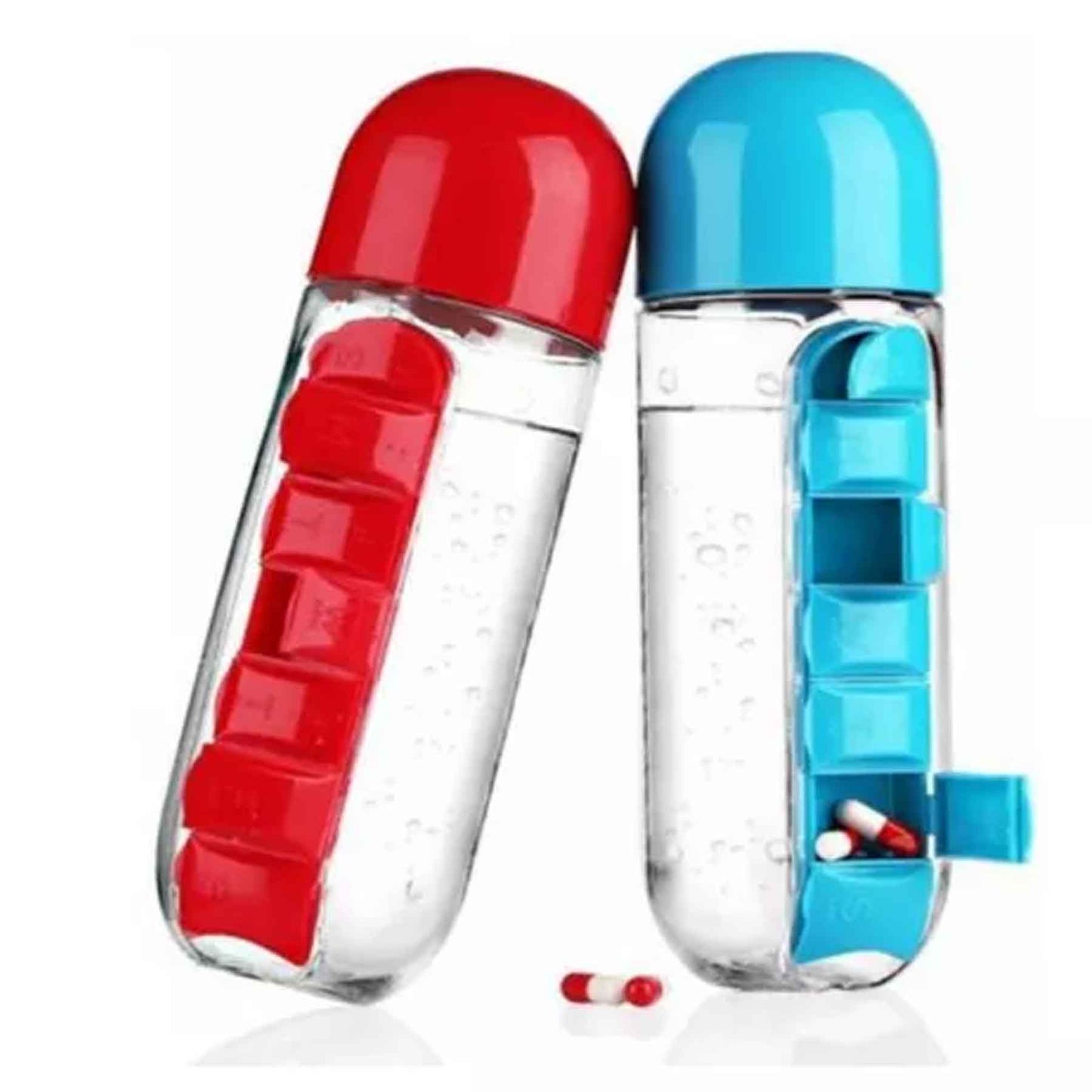 Botella De Agua 600ml + Pastillero