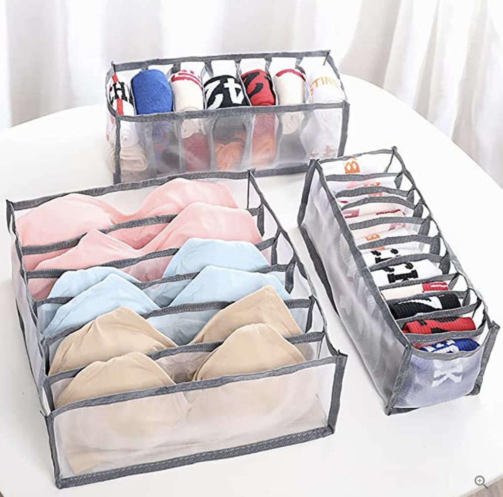 SET DE 3 Organizadores de ropa interior